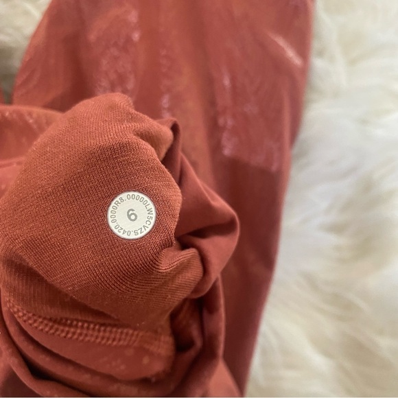 Lululemon | wunder under high rise tight pink shine - Picture 6 of 6